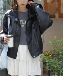 FREE'S MART | ◆スタンド合皮ブルゾン(ブルゾン)