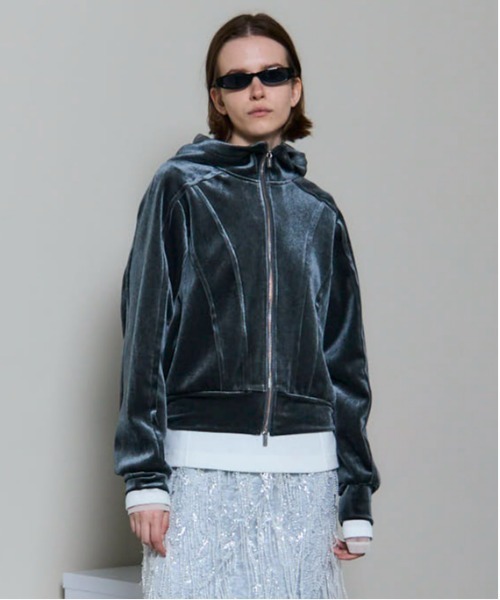 ✦新品✦　alo　ベイ・パーカー 25AW PRE-ORDER】Velor Cardboard Hoodie/ベロアダンボール
