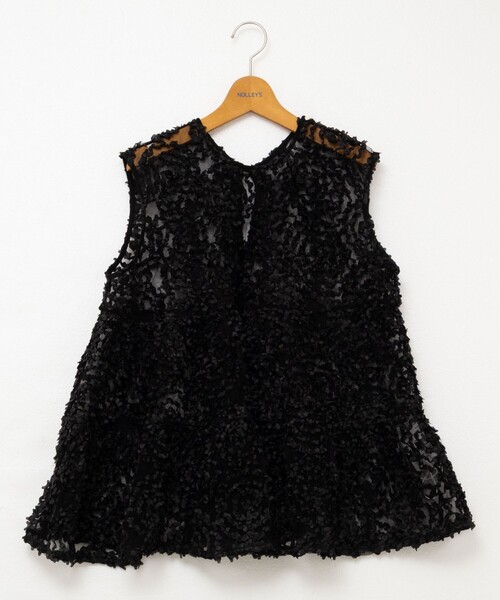 NOLLEY’S（ノーリーズ）の「フラワーチュールティアードブラウス（シャツ/ブラウス・レディース・ホワイト/ブラック・38）」の22枚目の写真