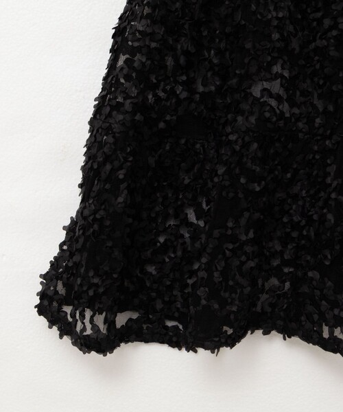 NOLLEY’S（ノーリーズ）の「フラワーチュールティアードブラウス（シャツ/ブラウス・レディース・ホワイト/ブラック・38）」の14枚目の写真