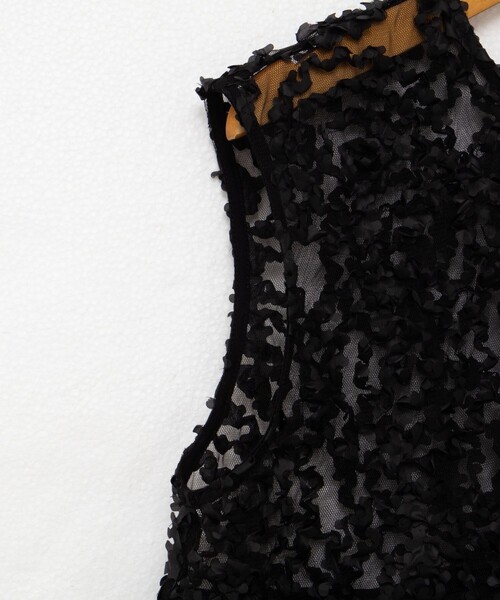 NOLLEY’S（ノーリーズ）の「フラワーチュールティアードブラウス（シャツ/ブラウス・レディース・ホワイト/ブラック・38）」の15枚目の写真