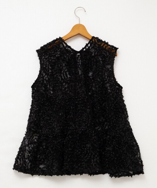 NOLLEY’S（ノーリーズ）の「フラワーチュールティアードブラウス（シャツ/ブラウス・レディース・ホワイト/ブラック・38）」の16枚目の写真