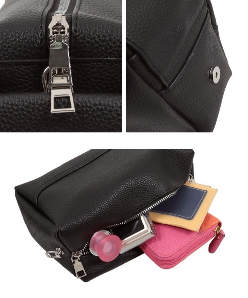 KOBE LETTUCE（コウベレタス）の「デザインハンドル2wayショルダーバッグ（ハンドバッグ・レディース・ブラック/グレー/ホワイト/キャメル・M）」の20枚目の写真