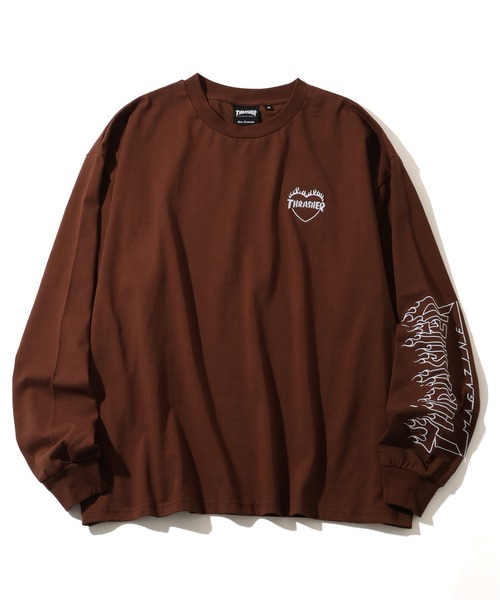 THRASHER（スラッシャー）の「【THRASHER/スラッシャー】ハートモチーフデザイン ロングスリーブTシャツ（Tシャツ/カットソー・メンズ・ブラック/アッシュグレー/ホワイト/ブラウン・M/L/XL）」の10枚目の写真
