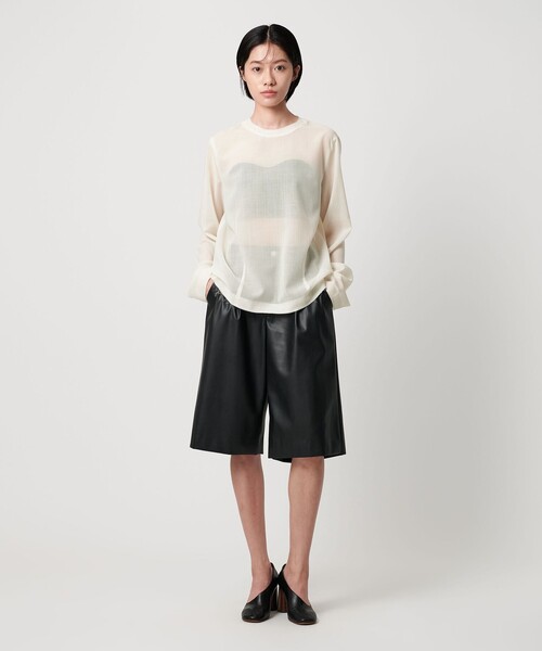 AEWEN MATOPH（イウエン マトフ）の「＜AEWEN MATOPH＞カットオフプルオーバーブラウス（シャツ/ブラウス・レディース・オフホワイト/ブラック・FREE）」の8枚目の写真