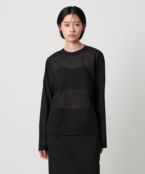 AEWEN MATOPH（イウエン マトフ）の「＜AEWEN MATOPH＞カットオフプルオーバーブラウス（シャツ/ブラウス・レディース・オフホワイト/ブラック・FREE）」の10枚目の写真