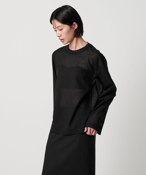 AEWEN MATOPH（イウエン マトフ）の「＜AEWEN MATOPH＞カットオフプルオーバーブラウス（シャツ/ブラウス・レディース・オフホワイト/ブラック・FREE）」の11枚目の写真