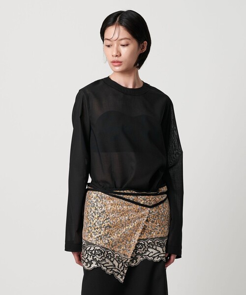 AEWEN MATOPH（イウエン マトフ）の「＜AEWEN MATOPH＞カットオフプルオーバーブラウス（シャツ/ブラウス・レディース・オフホワイト/ブラック・FREE）」の12枚目の写真