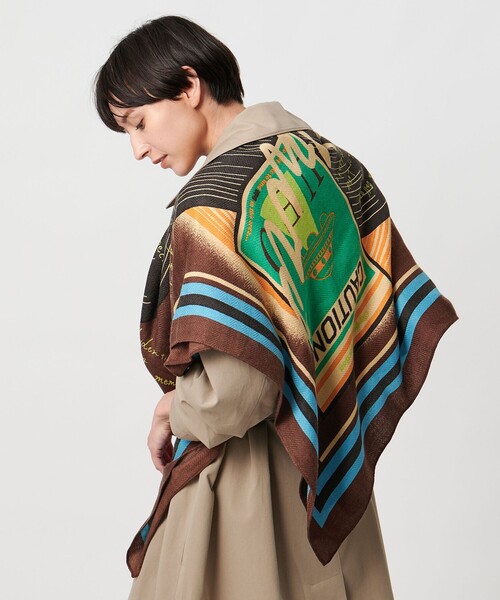 【美品】manipuri beauty&youth 大盤ストール 美品】manipuri beauty&youth 大盤ストール リネンミックス