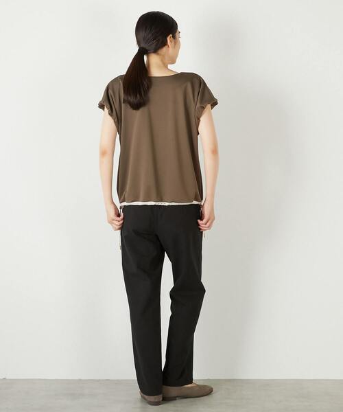 MELROSE claire(メルローズ クレール)の「【ドローコードタックプルオーバー】(Tシャツ/カットソー・レディース・ブラック/アイボリー/ブラウン・FREE)」の18枚目の写真