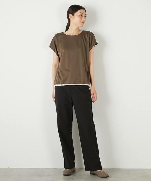 MELROSE claire(メルローズ クレール)の「【ドローコードタックプルオーバー】(Tシャツ/カットソー・レディース・ブラック/アイボリー/ブラウン・FREE)」の20枚目の写真