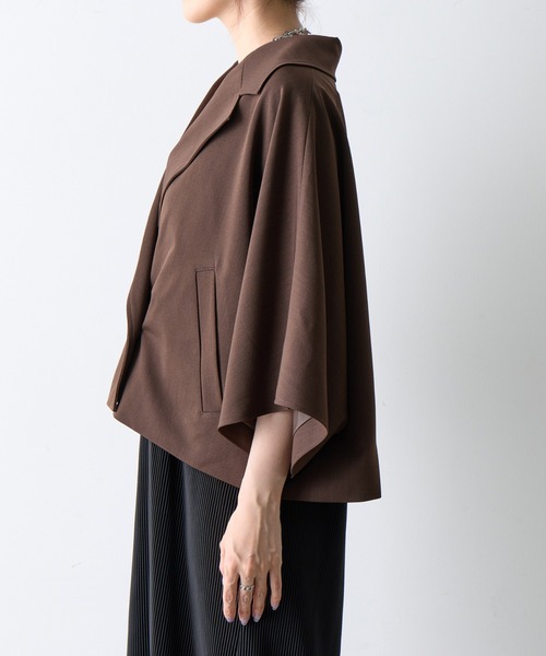 COLONY 2139（コロニートゥーワンスリーナイン）の「5分袖テーラードショートジャケット（テーラードジャケット・レディース・ブラック/ブラウン・FREE）」の20枚目の写真