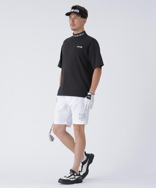 セール】【PING APPAREL】Wメッシュ アセイヤーン半袖ハイネックシャツ