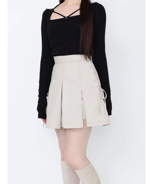 EATME(イートミー)の「リングデコルテリブTOP(Tシャツ/カットソー・レディース・ピンク/グレー/ブラック・FREE)」の19枚目の写真