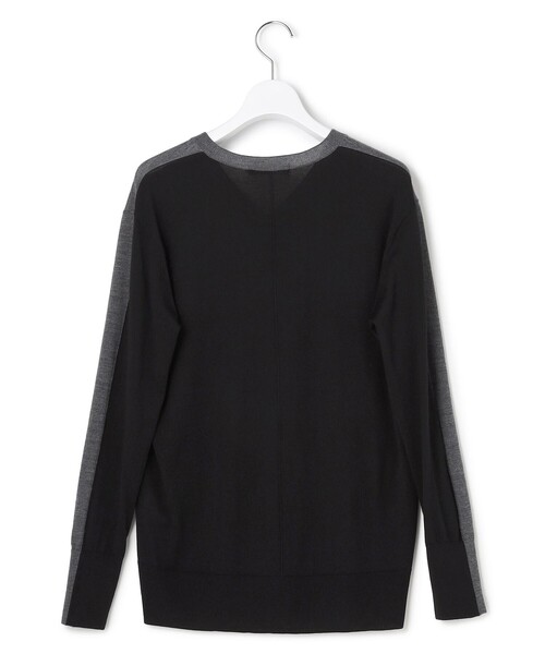 コンパクトファインウール Vネックニット