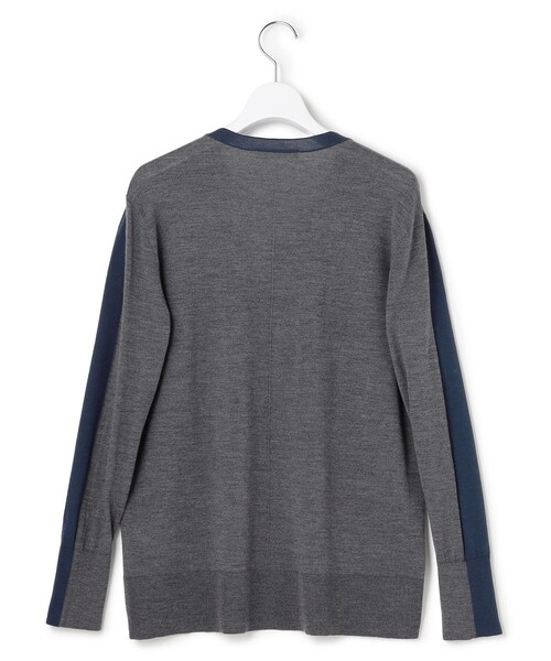 コンパクトファインウール Vネックニット