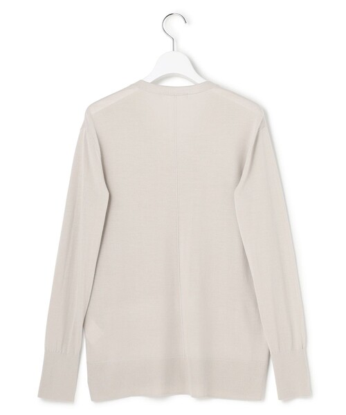 コンパクトファインウール Vネックニット