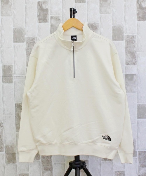 THE NORTH FACE（ザノースフェイス）の「コア ハーフジップ ワンポイント スウェット トレーナー CORE HALF ZIP The North Face Korea Line（スウェット・メンズ・クリーム/ブラック/シルバー・M/XL/L）」の2枚目の写真