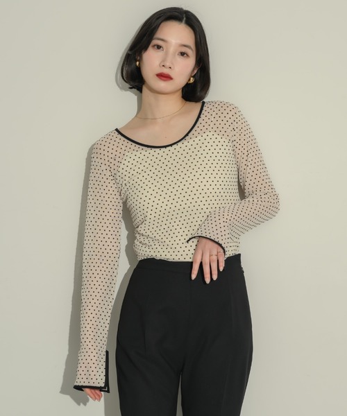 NEUNA（ヌナ）の「シアードットトップス（Tシャツ/カットソー）」 - WEAR