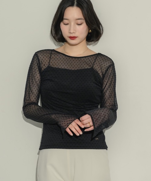 NEUNA(ヌナ)の「シアードットトップス(Tシャツ/カットソー・レディース・アイボリー・FREE)」の22枚目の写真