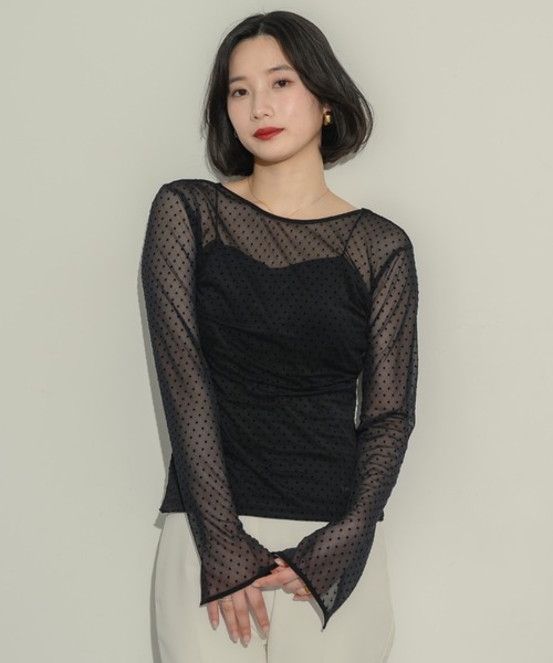 NEUNA(ヌナ)の「シアードットトップス(Tシャツ/カットソー・レディース・アイボリー・FREE)」の20枚目の写真