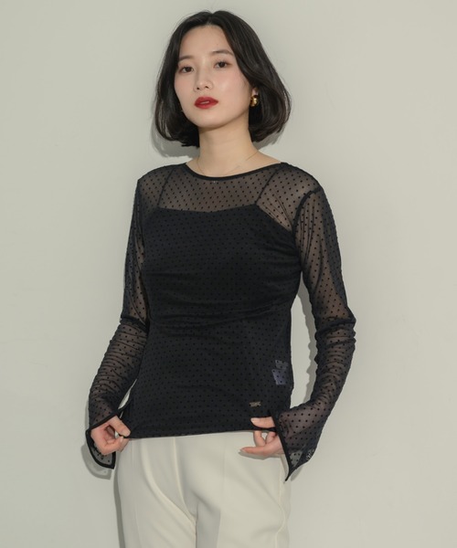 NEUNA(ヌナ)の「シアードットトップス(Tシャツ/カットソー・レディース・アイボリー・FREE)」の21枚目の写真