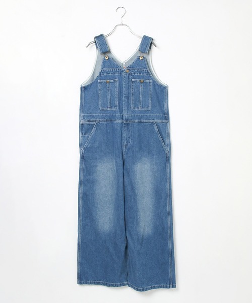UNIVERSAL OVERALL（ユニバーサルオーバーオール）の「【UNIVERSAL OVERALL(ユニバーサルオーバーオール)】/デニムオーバーオール（サロペット/オーバーオール・レディース・インディゴブルー・FREE）」の2枚目の写真