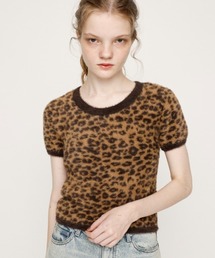 SLY（スライ）の「SHAGGY YARN T/SH シャギーヤーン ティーシャツ 秋服 冬服 半袖 春服（ニット/セーター）」