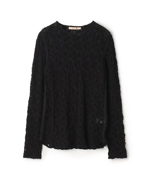 BACCA ストレッチレース ロングスリーブプルオーバー　値札付き ストレッチレース ロングスリーブプルオーバー（Tシャツ