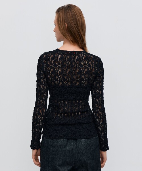 ストレッチレース ロングスリーブプルオーバー（Tシャツ/カットソー