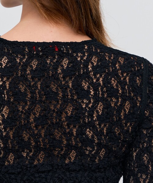 ストレッチレース ロングスリーブプルオーバー（Tシャツ/カットソー