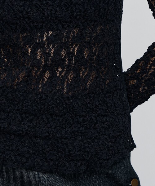 ストレッチレース ロングスリーブプルオーバー（Tシャツ/カットソー