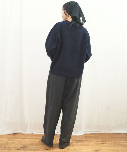 fig Ｌondon（フィグロンドン）の「_AIR WOOL polo（ニット/セーター・レディース・アイボリー/ピンク/ネイビー/ダークブラウン・FREE）」の21枚目の写真