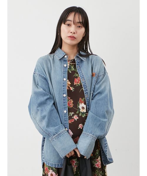 Mila Owen カーブヘムオーバーシャツ カーブヘムオーバーシャツ（シャツ/ブラウス）｜Mila Owen（ミラ