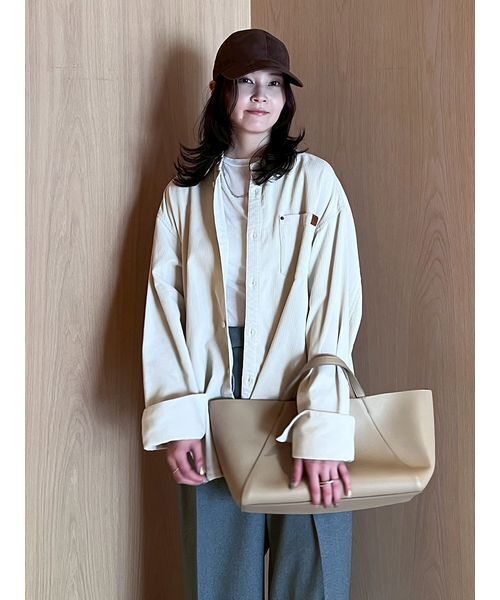 カーブヘムオーバーシャツ（シャツ/ブラウス）｜Mila Owen（ミラ