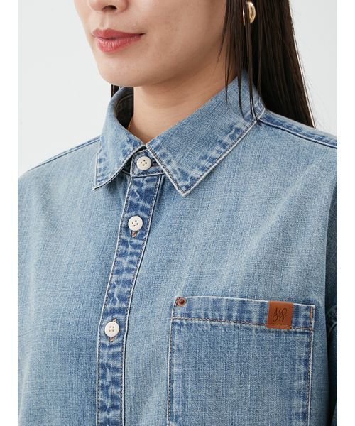 Mila Owen カーブヘムオーバーシャツ カーブヘムオーバーシャツ(シャツ)｜トップス｜Mila Owen（ミラ