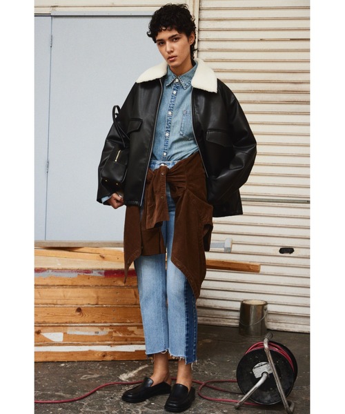 カーブヘムオーバーシャツ（シャツ/ブラウス）｜Mila Owen（ミラ