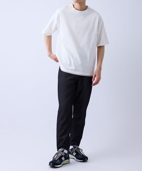  j.n.r.d（ジェー・エヌ・アール・ディー）の「クラックサーフェスフェイクレイヤードT（Tシャツ/カットソー・メンズ・ホワイト/ワイン/ベージュ系その他・S/LL/L/M）」の16枚目の写真