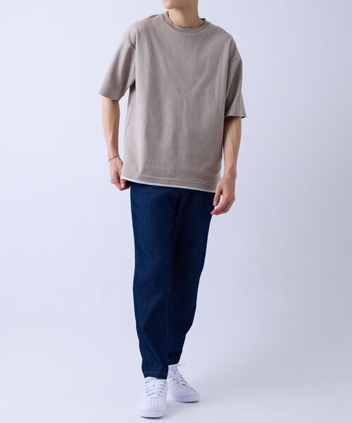  j.n.r.d（ジェー・エヌ・アール・ディー）の「クラックサーフェスフェイクレイヤードT（Tシャツ/カットソー・メンズ・ホワイト/ワイン/ベージュ系その他・S/LL/L/M）」の18枚目の写真