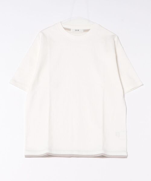  j.n.r.d（ジェー・エヌ・アール・ディー）の「クラックサーフェスフェイクレイヤードT（Tシャツ/カットソー・メンズ・ホワイト/ワイン/ベージュ系その他・S/LL/L/M）」の19枚目の写真