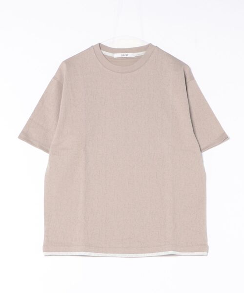  j.n.r.d（ジェー・エヌ・アール・ディー）の「クラックサーフェスフェイクレイヤードT（Tシャツ/カットソー・メンズ・ホワイト/ワイン/ベージュ系その他・S/LL/L/M）」の20枚目の写真