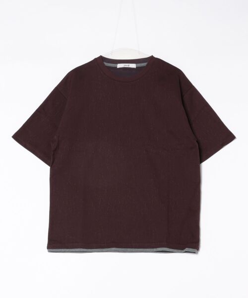  j.n.r.d（ジェー・エヌ・アール・ディー）の「クラックサーフェスフェイクレイヤードT（Tシャツ/カットソー・メンズ・ホワイト/ワイン/ベージュ系その他・S/LL/L/M）」の21枚目の写真