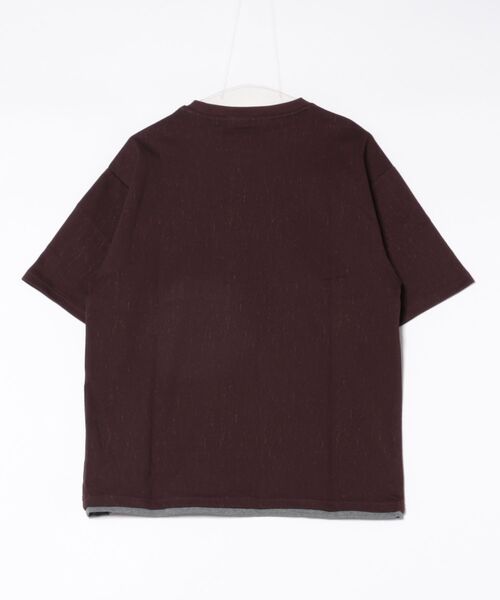  j.n.r.d（ジェー・エヌ・アール・ディー）の「クラックサーフェスフェイクレイヤードT（Tシャツ/カットソー・メンズ・ホワイト/ワイン/ベージュ系その他・S/LL/L/M）」の22枚目の写真