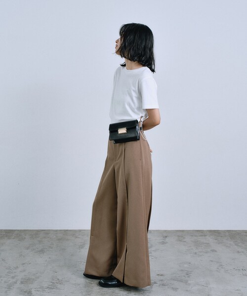 CODE A(コードエー)の「center slit wide pants(その他パンツ・レディース・ブラウン系その他/ブラック・38/35/36/34)」の6枚目の写真