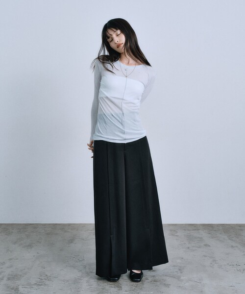 CODE A(コードエー)の「center slit wide pants(その他パンツ・レディース・ブラウン系その他/ブラック・38/35/36/34)」の12枚目の写真