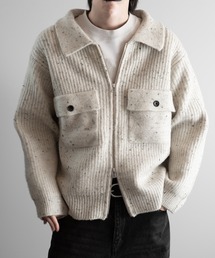 RUUBON（ルーボン）の「【RUUBON】 nep knit double zip jacket / ネップニットダブルジップジャケット（ニット/セーター）」
