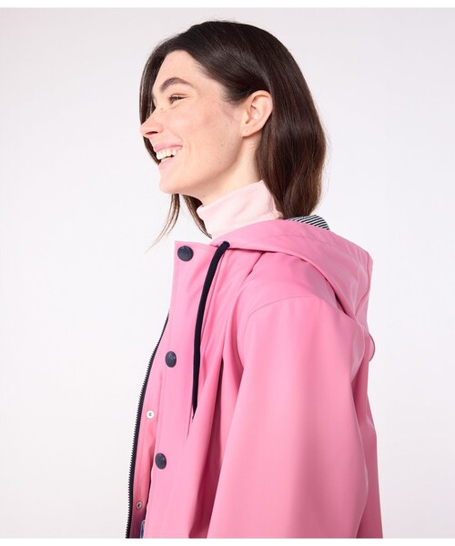 PETIT BATEAU(プチバトー)の「ヨットパーカ(マウンテンパーカー・レディース・ピンク/レッド/グリーン・X-SMALL/SMALL/MEDIUM/LARGE)」の5枚目の写真