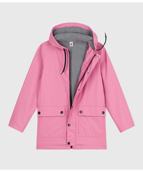 PETIT BATEAU(プチバトー)の「ヨットパーカ(マウンテンパーカー・レディース・ピンク/レッド/グリーン・X-SMALL/SMALL/MEDIUM/LARGE)」の7枚目の写真