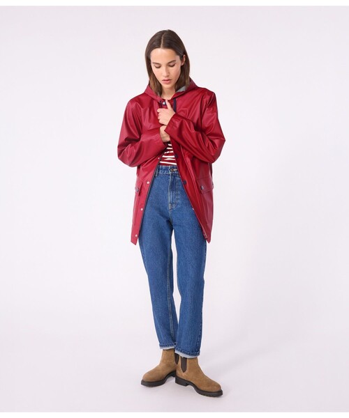 PETIT BATEAU(プチバトー)の「ヨットパーカ(マウンテンパーカー・レディース・ピンク/レッド/グリーン・X-SMALL/SMALL/MEDIUM/LARGE)」の10枚目の写真