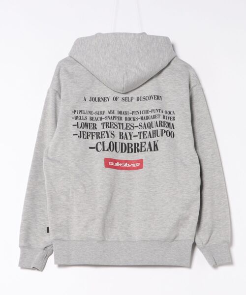 Quiksilver(クイックシルバー)の「WR ICON OF SURF ZIP/クイックシルバーバックプリントジップアップパーカー・フーディー(パーカー・メンズ・ブラック/グレー・X-LARGE/XX-LARGE/SMALL/MEDIUM/LARGE)」の4枚目の写真